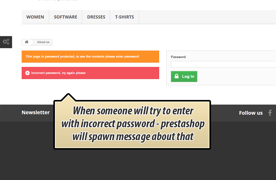 Zdjęcie 5: Strony CMS zabezpieczone hasłem