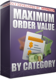 PrestaShop Maximum purchase value by categories With this addon you can define maxium purchase value for selected categories. You can created unlimi...