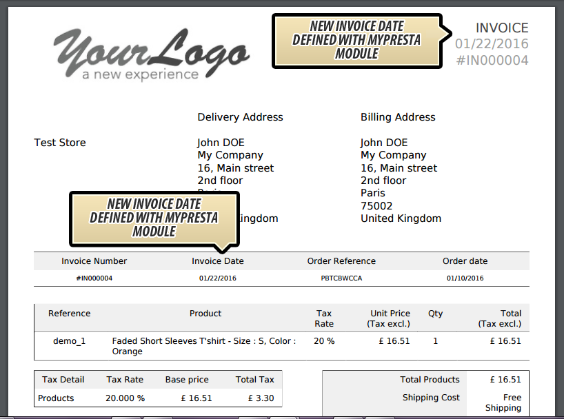 Zdjęcie 1: Zmiana daty na fakturze