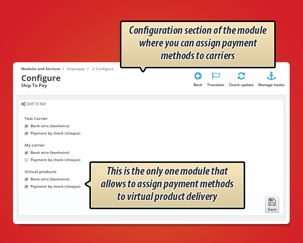 Image 5: Ship to pay + virtual products support