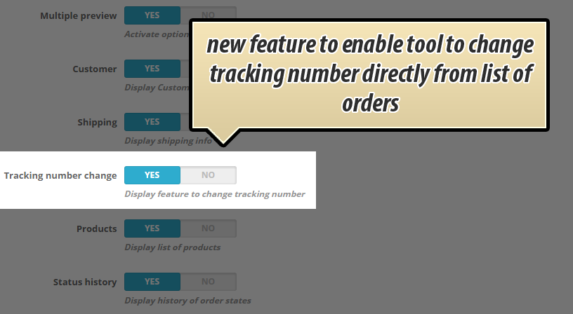 Foto 9: Detalles del pedido de vista previa rápida