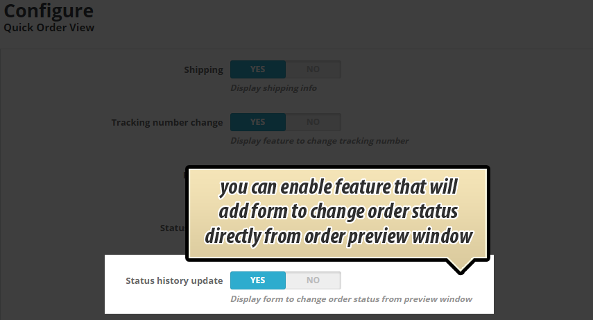 Foto 7: Detalles del pedido de vista previa rápida
