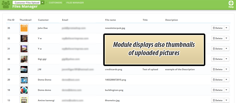 Image 17: Customer Files Upload