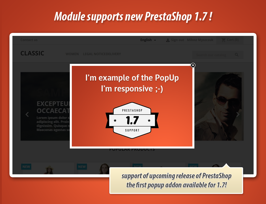 Close adult warning popup permanently in PrestaShop