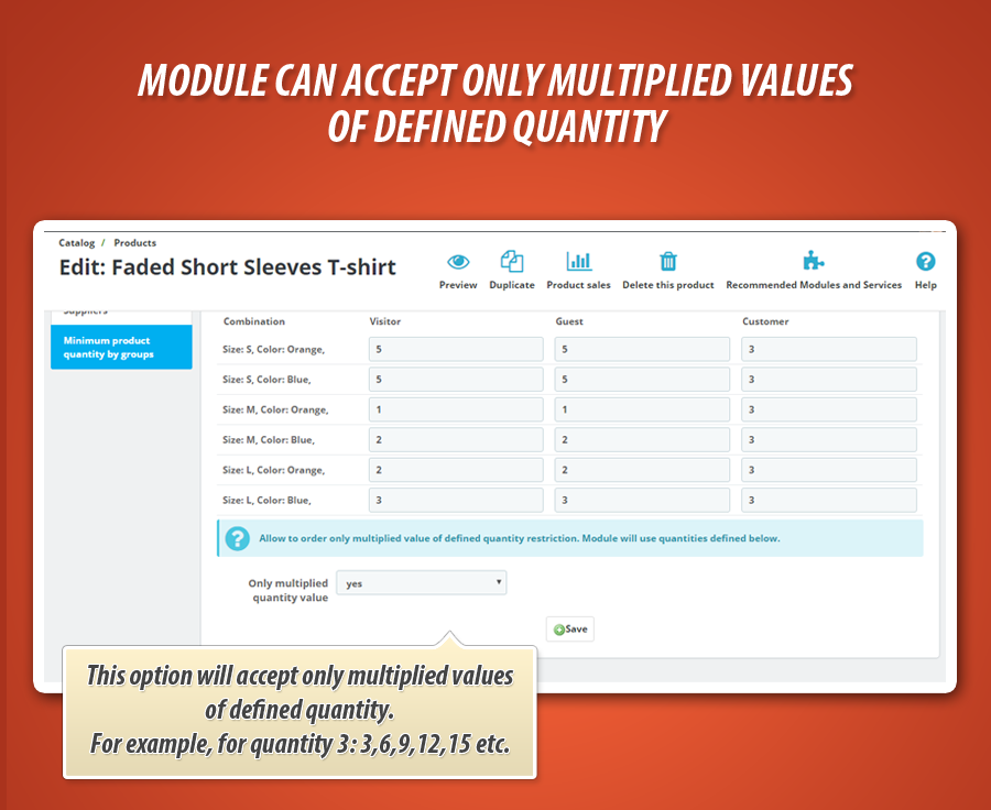 Foto 17: Cantidad mínima de producto