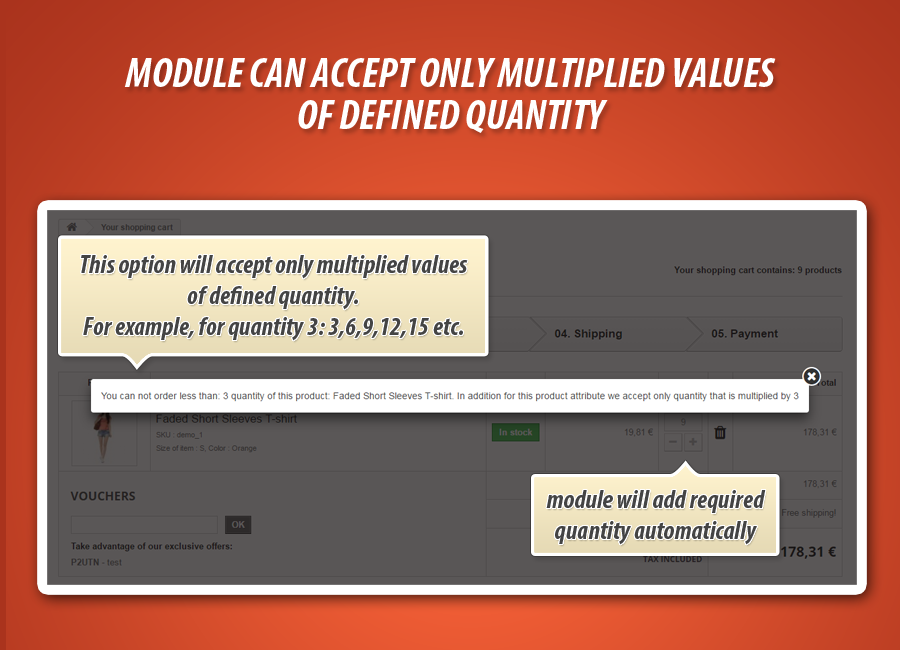 Foto 16: Cantidad mínima de producto