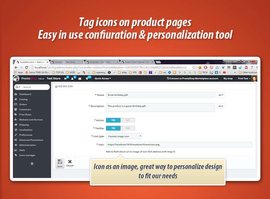 Foto 18: Iconos de etiqueta de producto Pro
