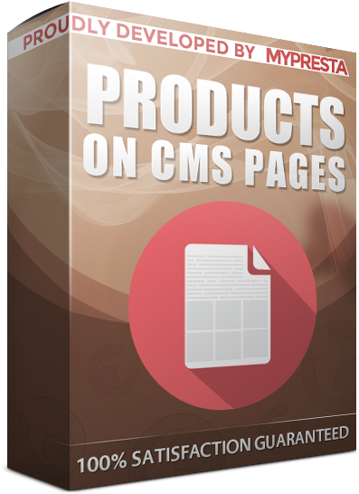 display products on cms pages