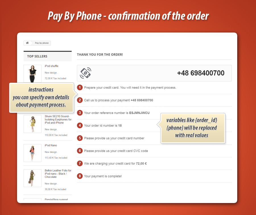 Zdjęcie 4: Płatność telefoniczna