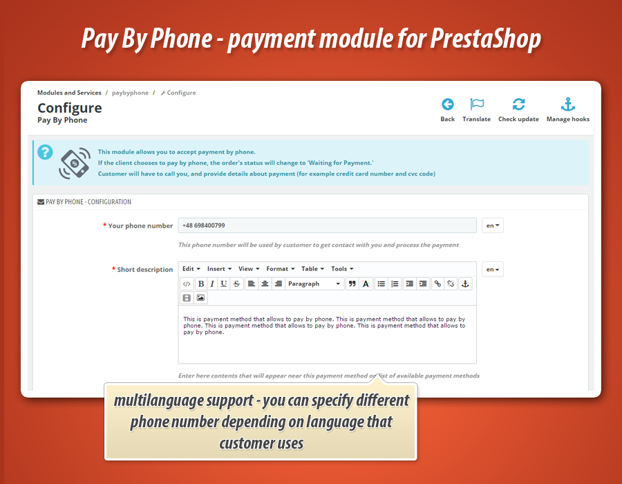 Zdjęcie 10: Płatność telefoniczna