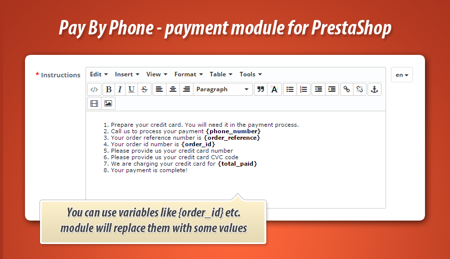 Zdjęcie 8: Płatność telefoniczna
