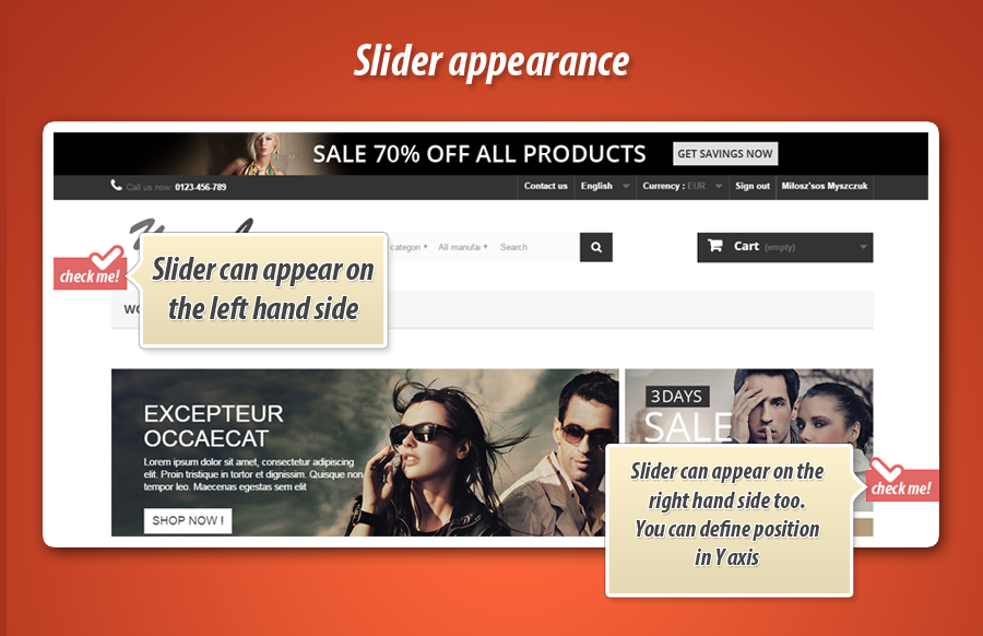 Image 5: Custom contents slider