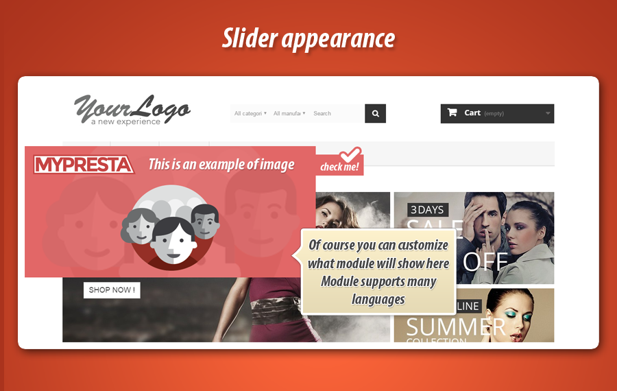 Image 3: Custom contents slider
