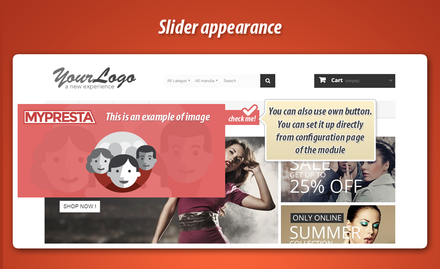 Image 2: Custom contents slider