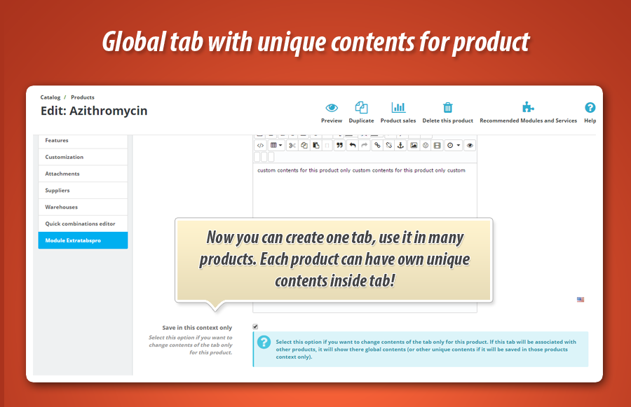 Image 12: Product Extra Tabs Pro