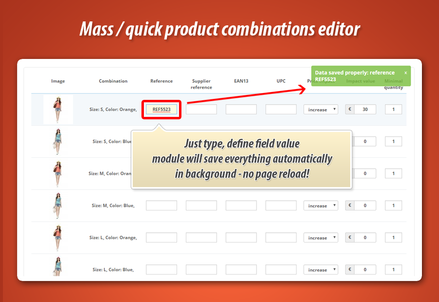 Zdjęcie 13: Masowa edycja kombinacji