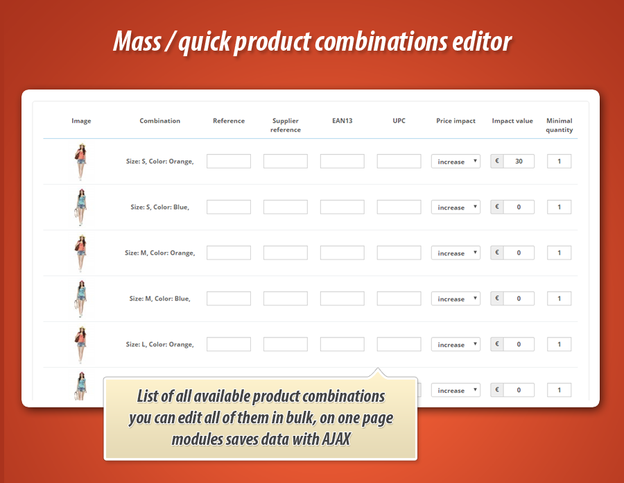 Zdjęcie 14: Masowa edycja kombinacji