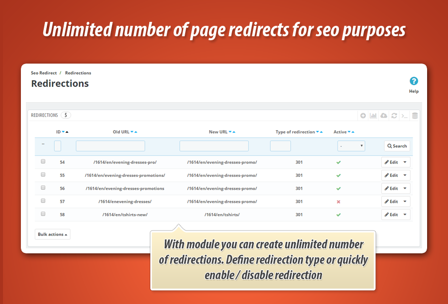 Foto 17: Seo redireccionamientos 301, 302, 303