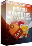 PrestaShop Disable vouchers for items on sale With this module you can enable feature that will block possibility to use voucher codes when cart w...
