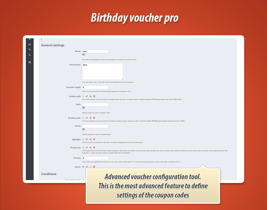 Foto 5: Código de cupón para cumpleaños