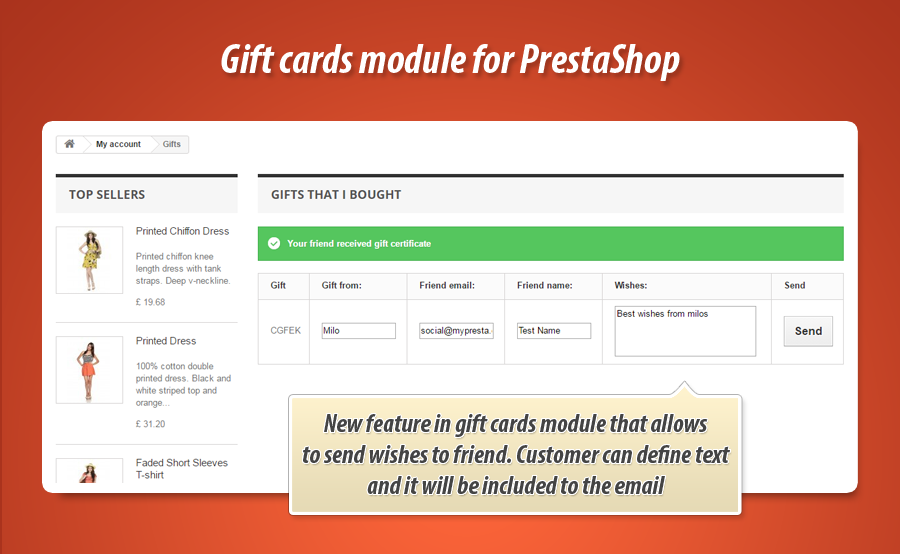 Foto 16: Tarjetas de regalo: vender códigos de cupón