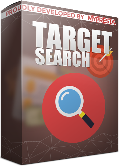 target search module in selected data types for prestashop