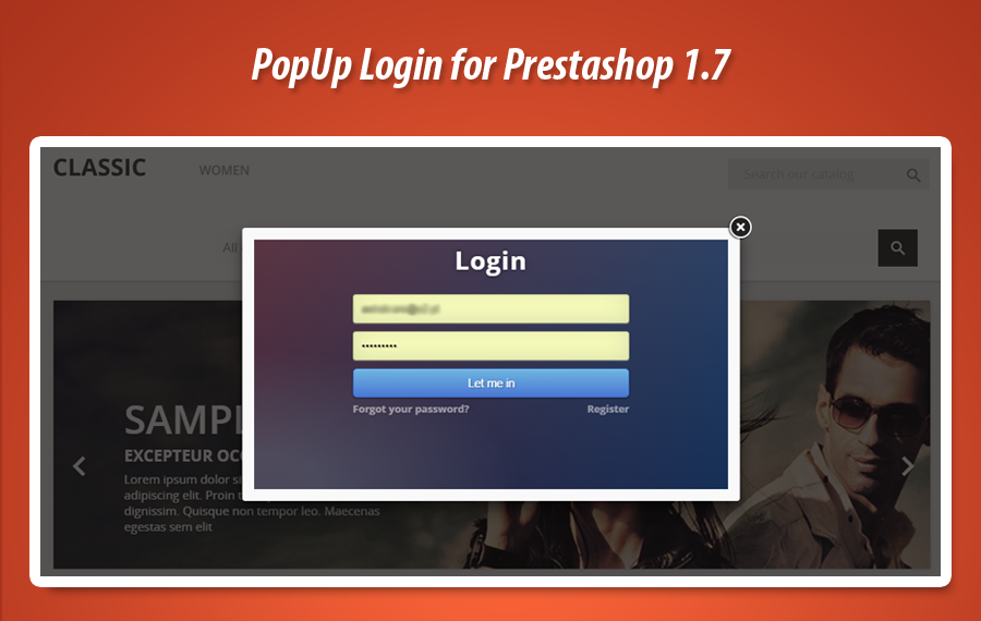 Zdjęcie 5: Logowanie PopUp