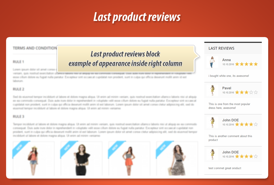 Foto 11: Últimas reseñas de productos