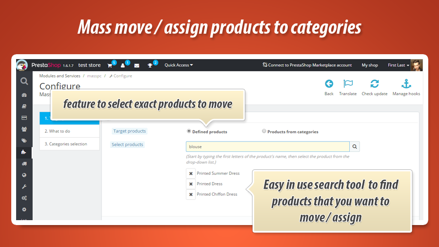 Foto 9: Mover / Atribuir Produtos a Categorias em Massa