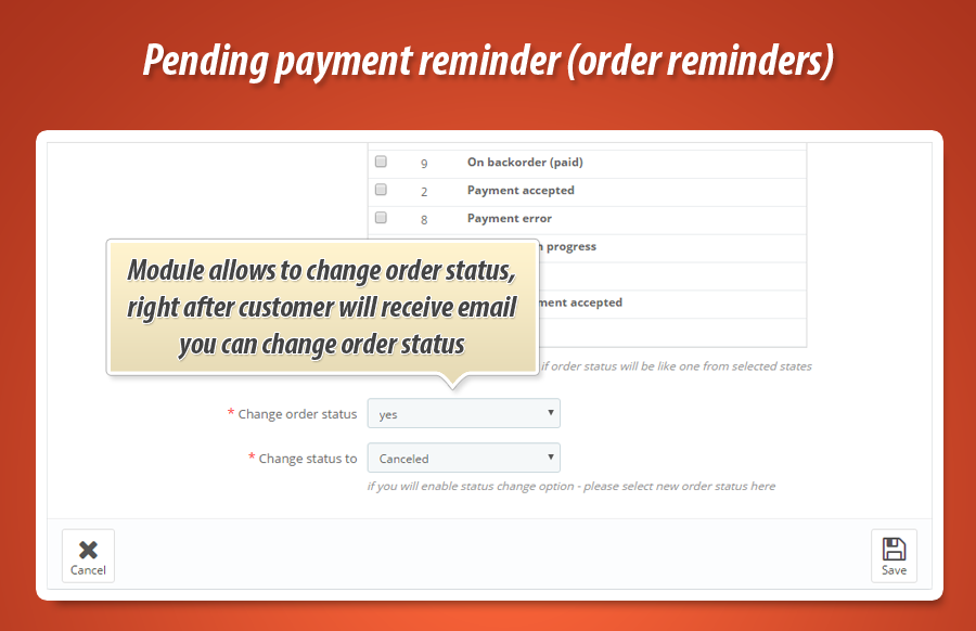 Foto 13: Enviar recordatorios sobre pedidos impagos