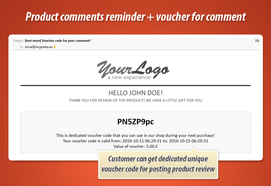 Image 21: Voucher for product comment