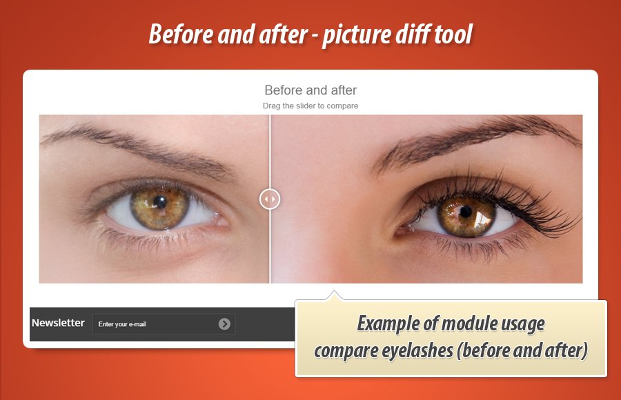 Image 2: Before & after - pictures diff tool