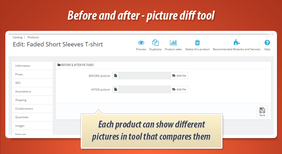 Image 4: Before & after - pictures diff tool