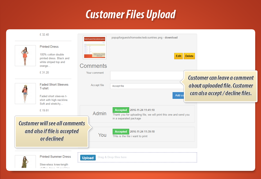 Image 7: Customer Files Upload