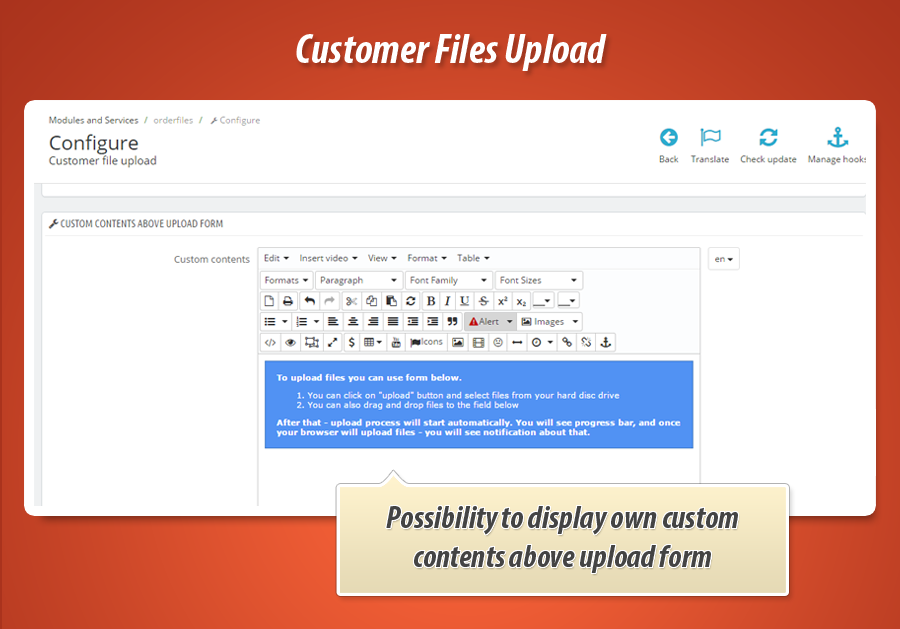 Image 10: Customer Files Upload
