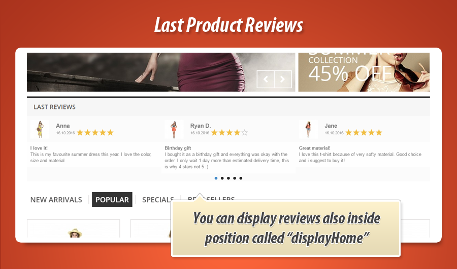 Foto 5: Últimas reseñas de productos