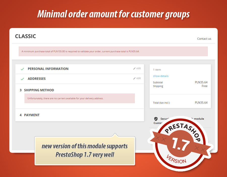 Image 2: Minimum order value by customer group