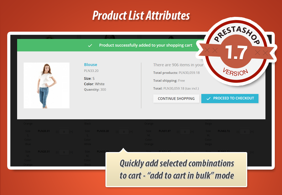 Image 13: Product list attributes (combinations)