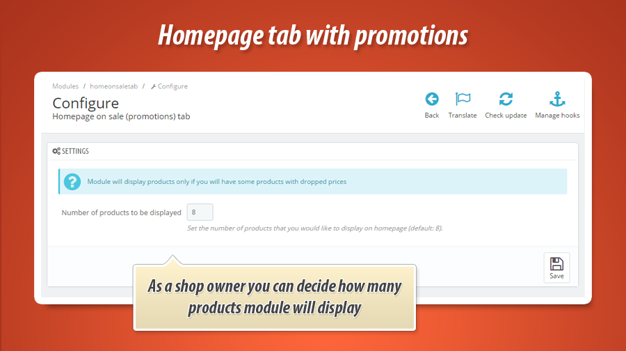Zdjęcie 2: Zakładki na głównej: produkty w promocji