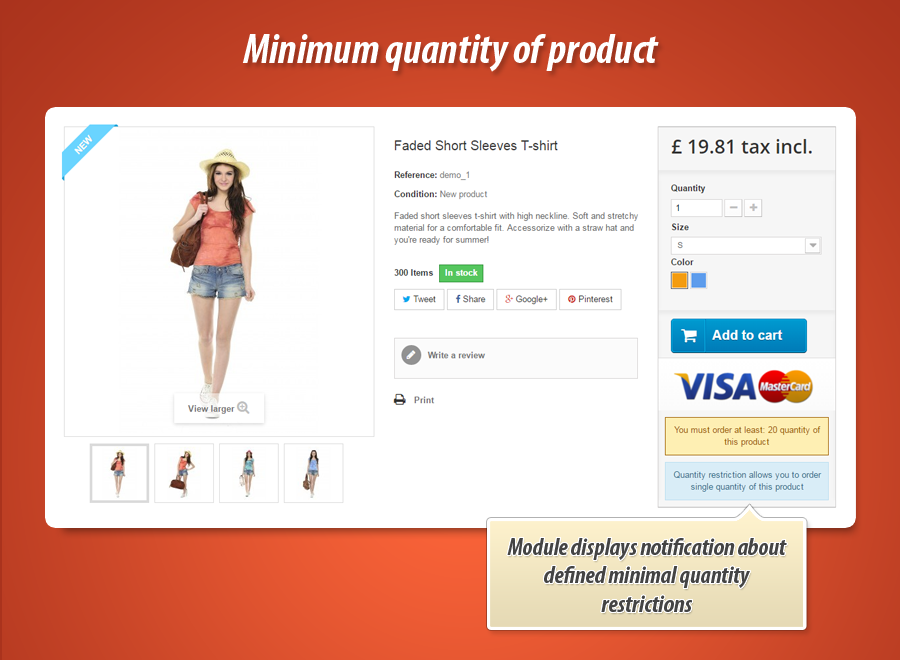 Foto 13: Cantidad mínima de producto