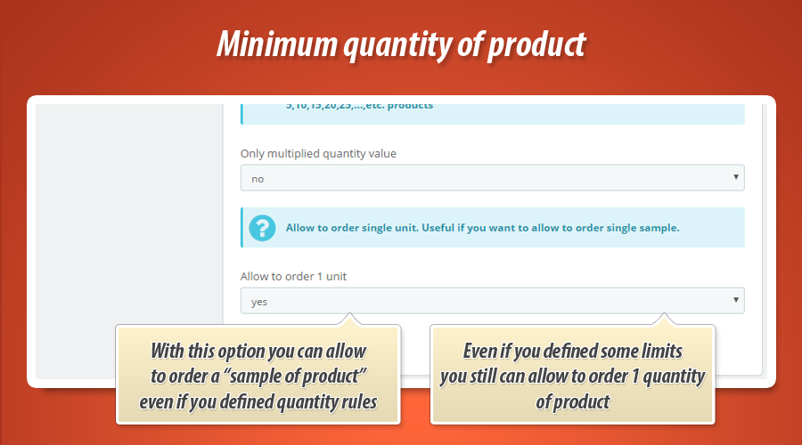 Foto 14: Cantidad mínima de producto