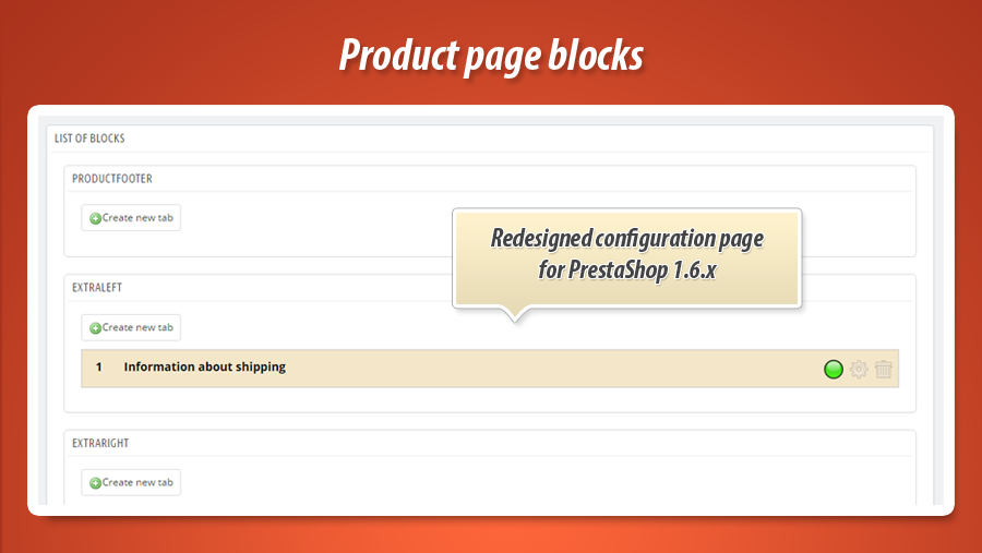 Foto 3: Bloques de contenido de la página del producto