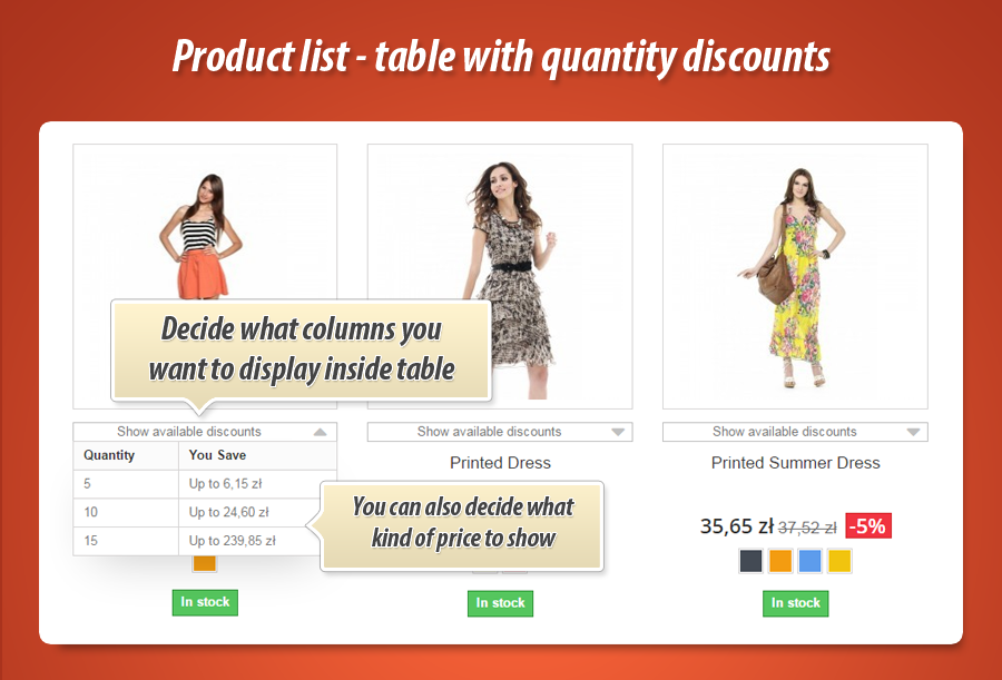 Zdjęcie 8: Rabaty ilościowe na liście produktów