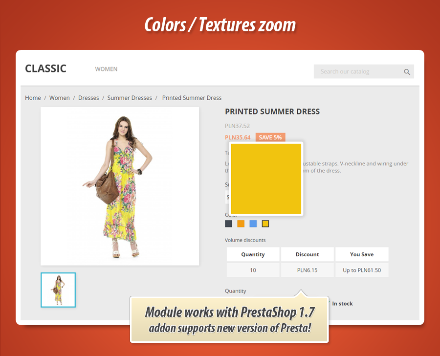 Image 5: Color / texture attribute zoom