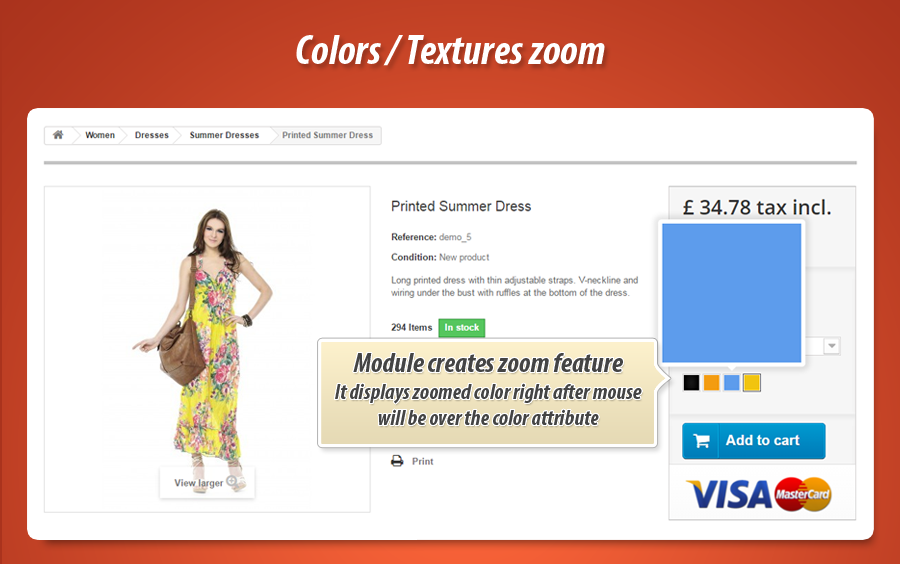Image 8: Color / texture attribute zoom