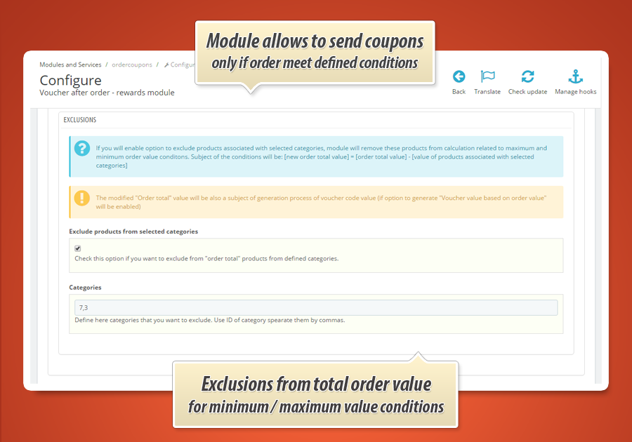 Image 7: Rewards - Voucher codes after orders