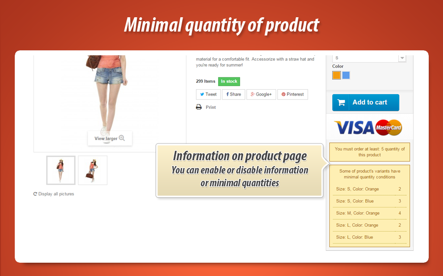 Foto 11: Cantidad mínima de producto
