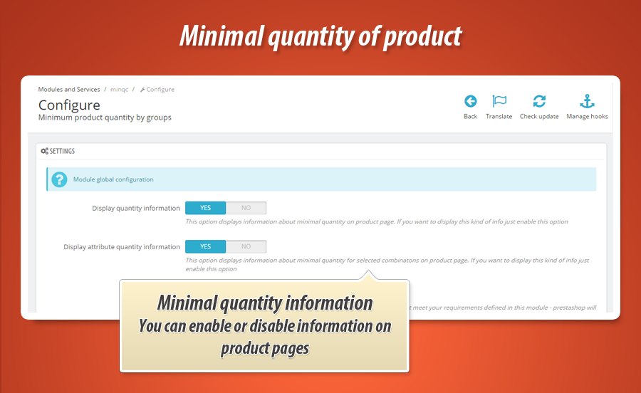 Foto 12: Cantidad mínima de producto