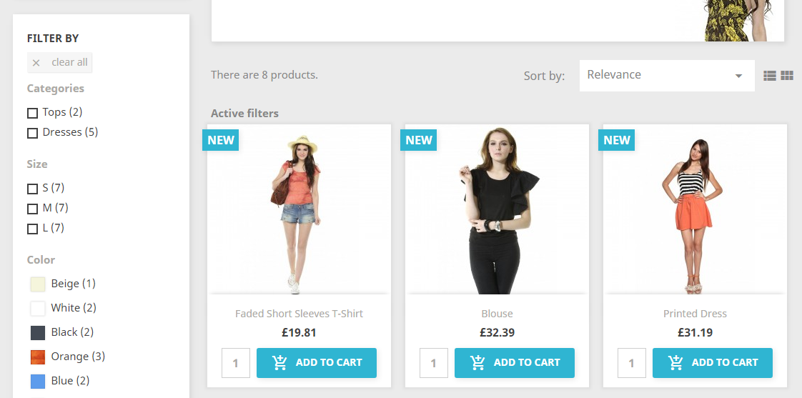 add to cart and quantity field in prestashop 1.7