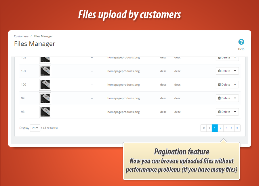 Image 4: Customer Files Upload